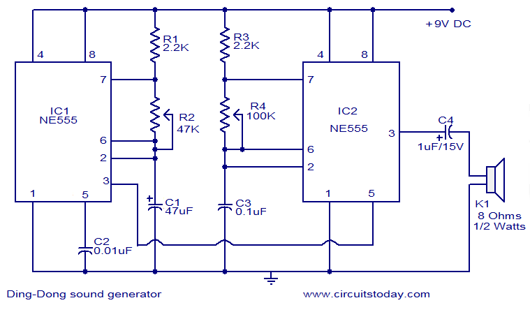 DIY NE555 Oscillator Buzzer Electronic Tone Generator LED Kit 8R 0.25W Speaker T 