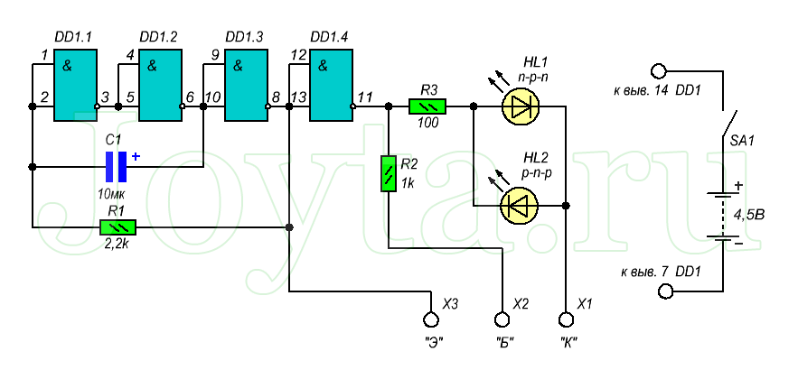 Пробник-индикатор для электрика своими руками: описание схемы